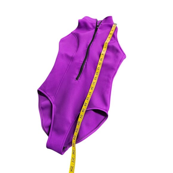 Magicsuit Deep Dive Chantelle Underwire One Piece Swimsuit, Zip, Surf Purple, 10 - Picture 6 of 8